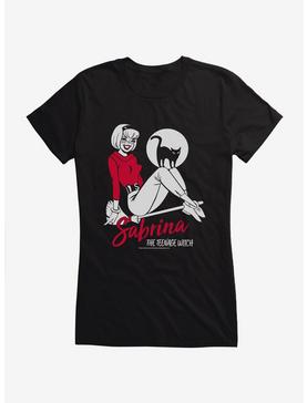 Archie Comics Sabrina The Teenage Witch Sabrina And Salem Girls T-Shirt, BLACK, hi-res