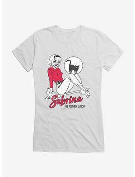 Archie Comics Sabrina The Teenage Witch Sabrina And Salem Girls T-Shirt, WHITE, hi-res