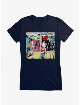 Archie Comics Sabrina The Teenage Witch Skeleton Comic Girls T-Shirt, NAVY, hi-res