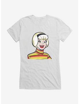 Archie Comics Sabrina The Teenage Witch Striped Sweater Girls T-Shirt, WHITE, hi-res