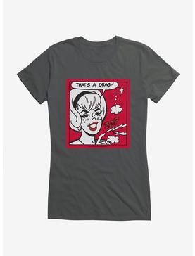 Archie Comics Sabrina The Teenage Witch That's A Drag Girls T-Shirt, CHARCOAL, hi-res