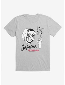 Archie Comics Sabrina The Teenage Witch Classic Logo T-Shirt, HEATHER GREY, hi-res
