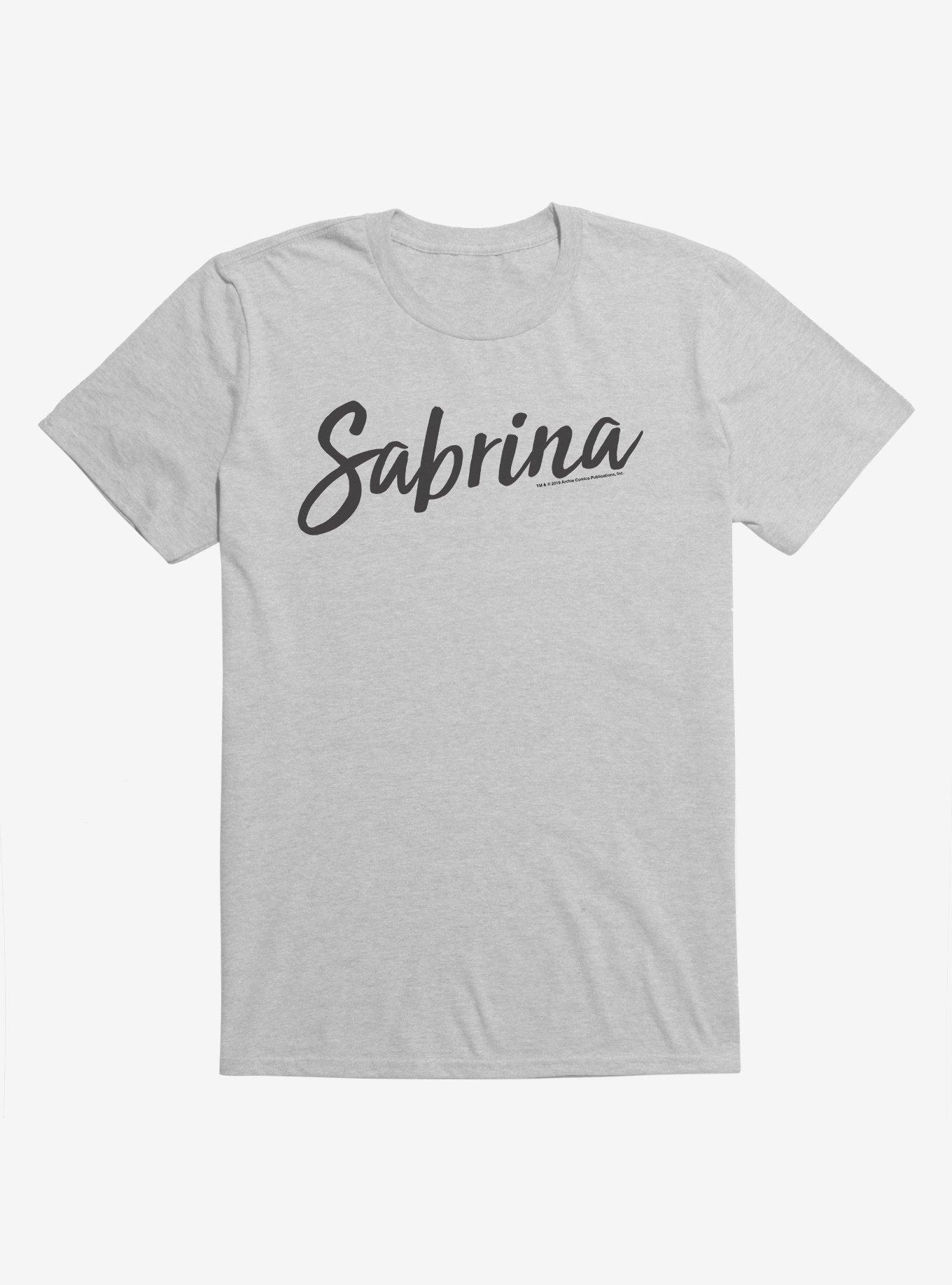 Archie Comics Sabrina The Teenage Witch Classic Logo Script T-Shirt, HEATHER GREY, hi-res
