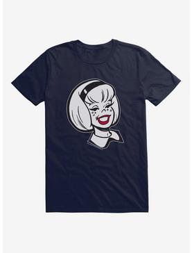 Archie Comics Sabrina The Teenage Witch Red Lipped Smile T-Shirt, NAVY, hi-res