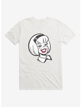 Archie Comics Sabrina The Teenage Witch Red Lipped Smile T-Shirt, WHITE, hi-res