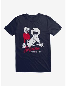 Archie Comics Sabrina The Teenage Witch Sabrina And Salem T-Shirt, NAVY, hi-res