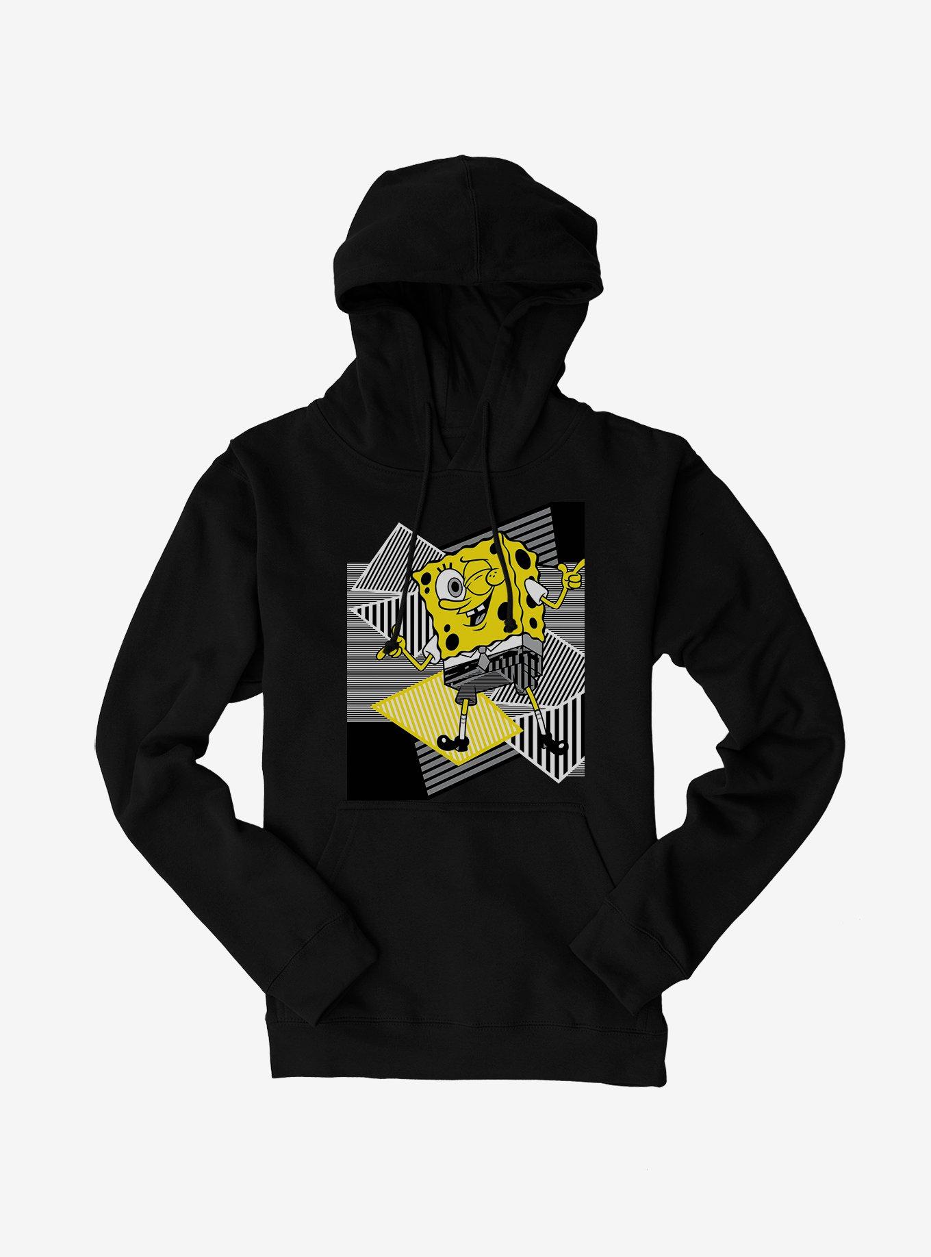 SpongeBob SquarePants Grayscale Patterns Hoodie, , hi-res