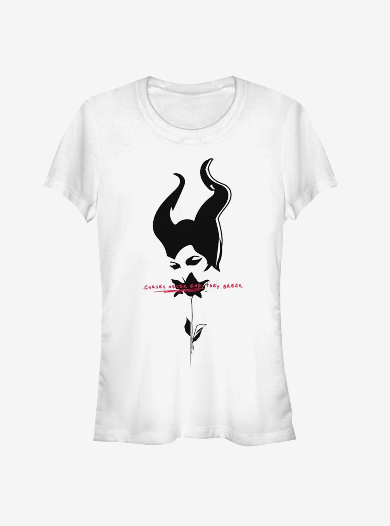 Disney Maleficent: Mistress Of Evil Black Rose Girls T-Shirt