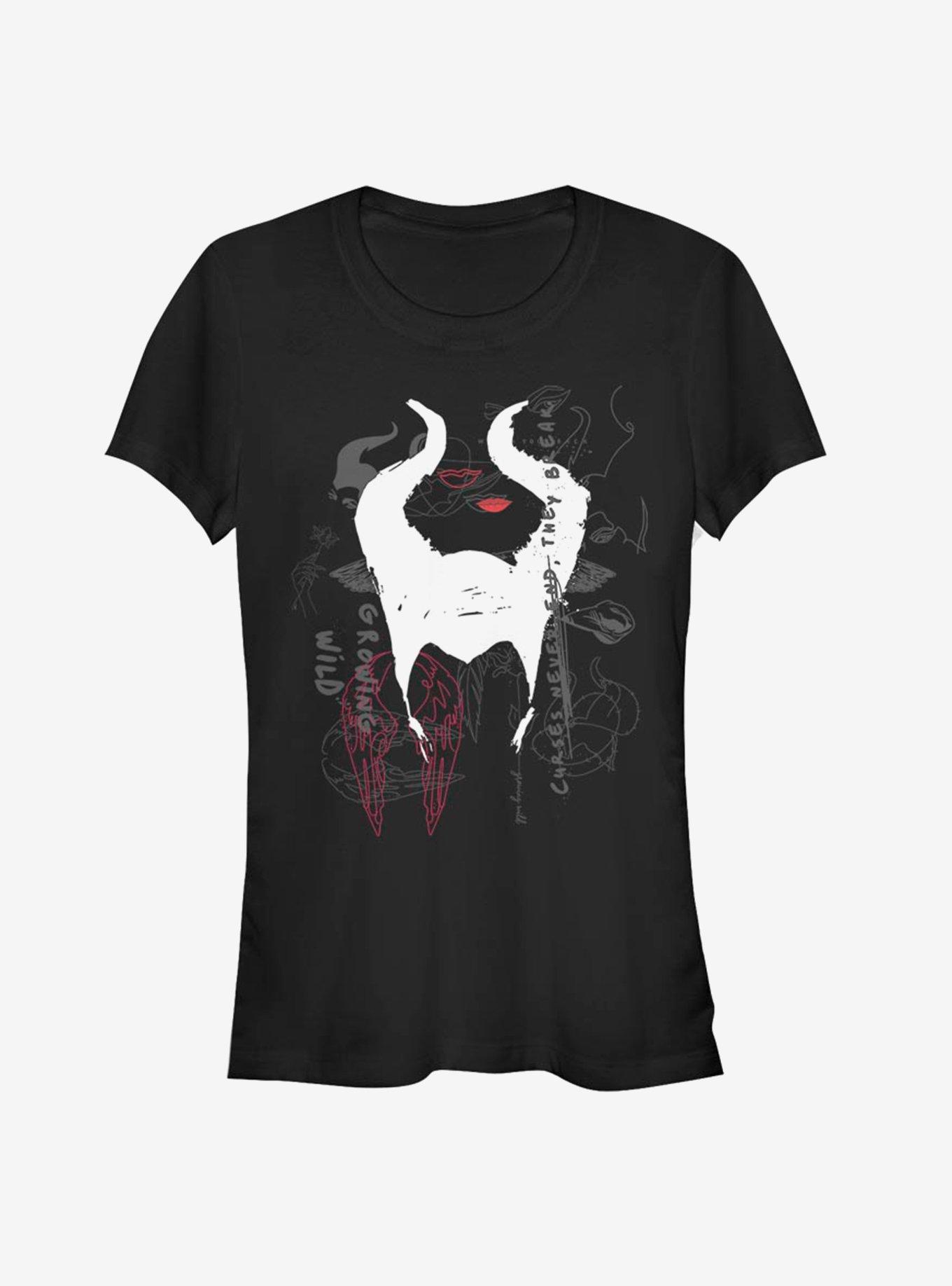 Disney Maleficent: Mistress Of Evil Collage Girls T-Shirt, BLACK, hi-res