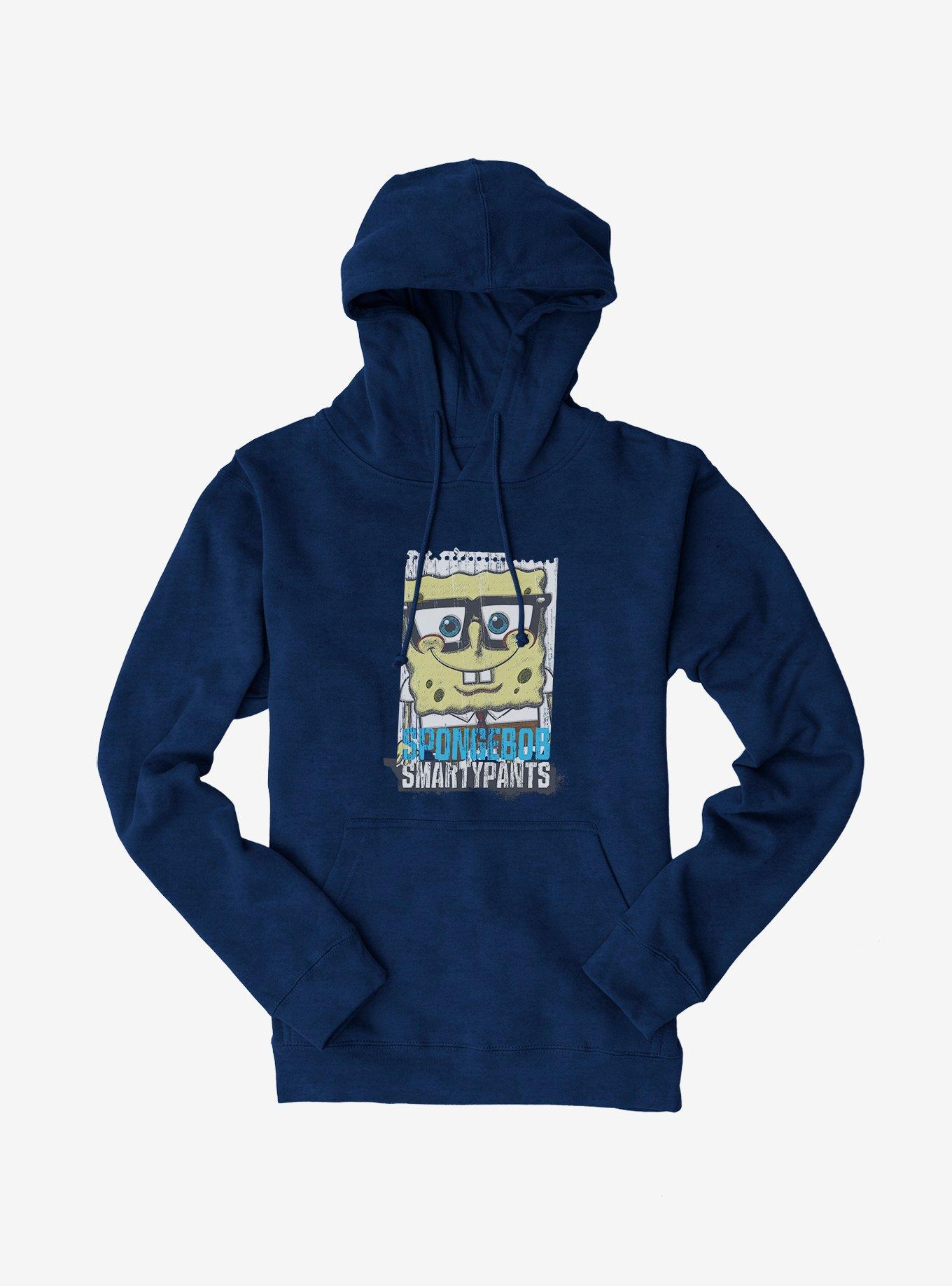 SpongeBob SquarePants SpongeBob SmartyPants Black Hoodie, , hi-res