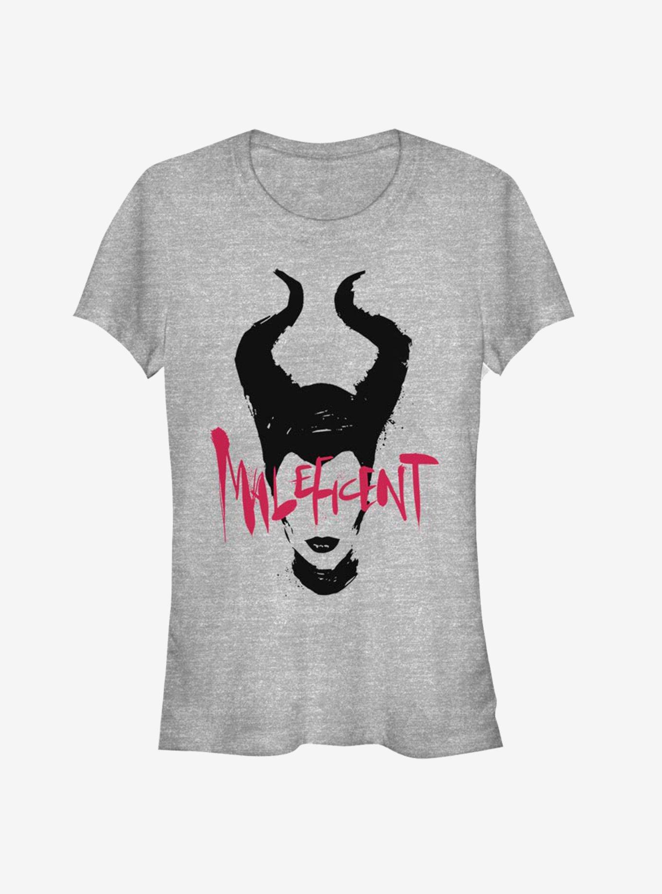 Disney Maleficent: Mistress Of Evil Paint Silhouette Girls T-Shirt, ATH HTR, hi-res