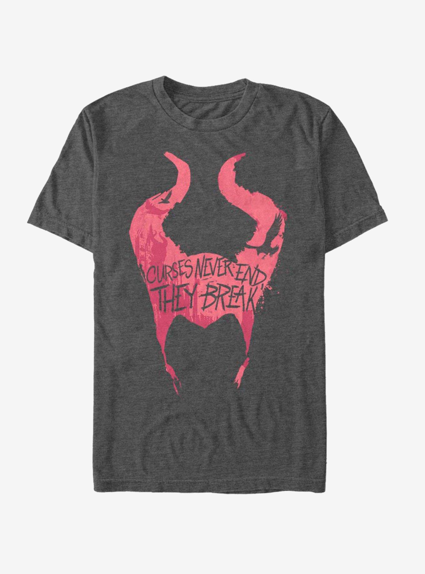 Disney Maleficent: Mistress Of Evil Curses Break T-Shirt, CHAR HTR, hi-res