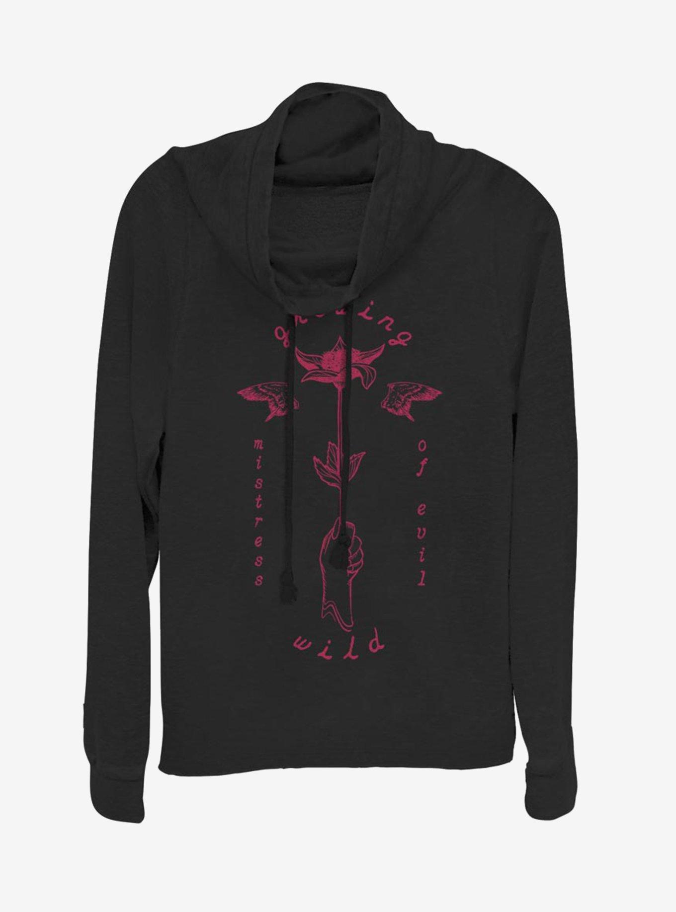 Disney Maleficent: Mistress Of Evil Growling Wild Cowl Neck Long-Sleeve Girls Top, , hi-res