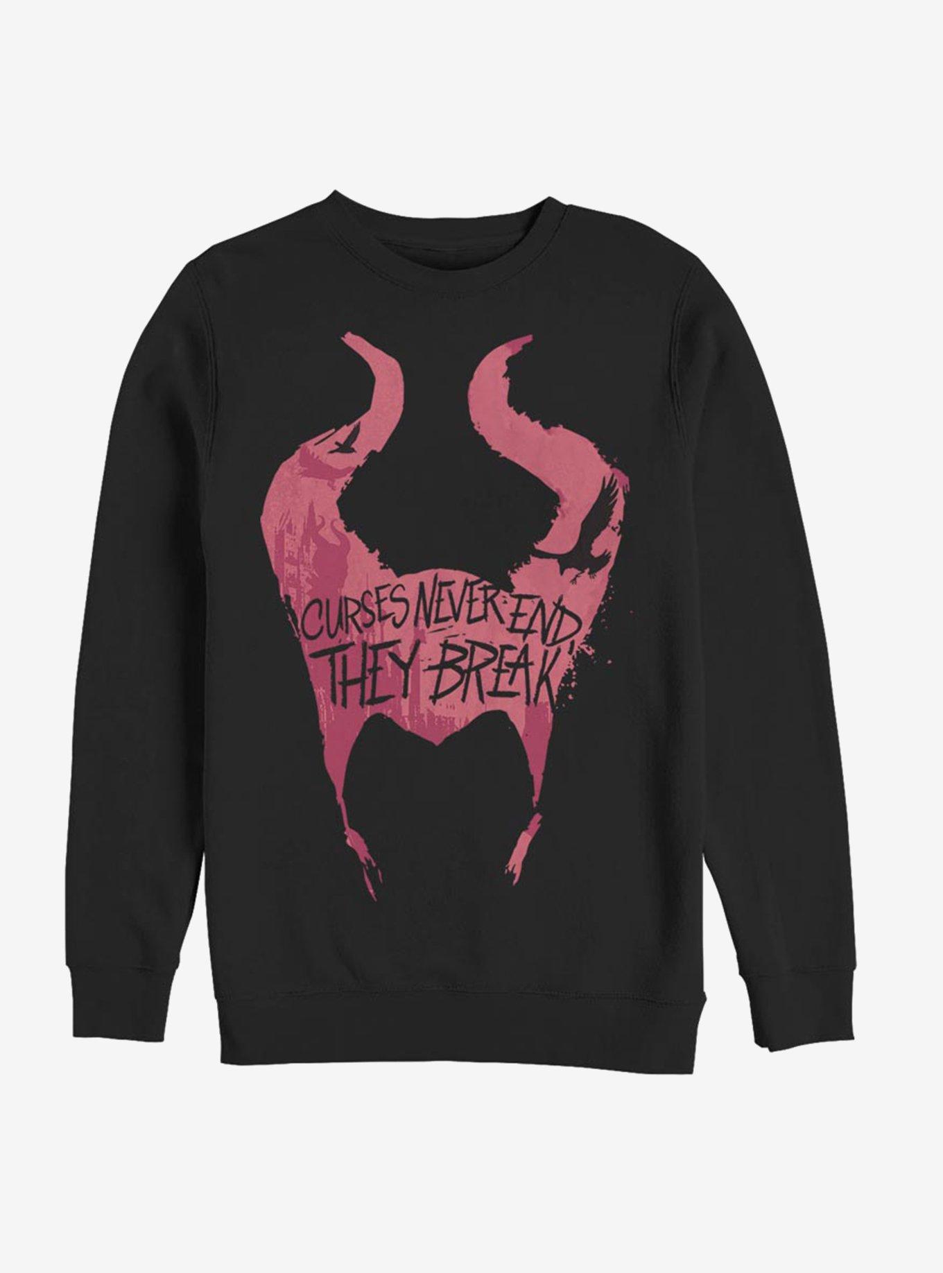 Disney Maleficent: Mistress Of Evil Curses Break Sweatshirt, BLACK, hi-res