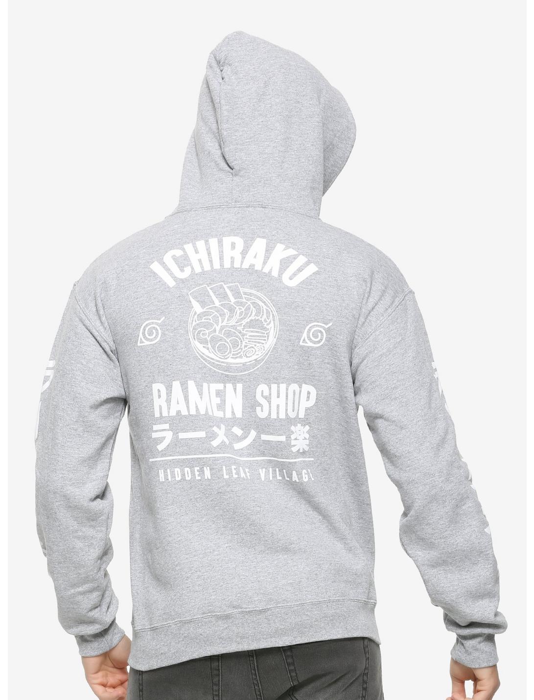 Naruto Shippuden Ramen Shop Grey Hoodie, WHITE, hi-res