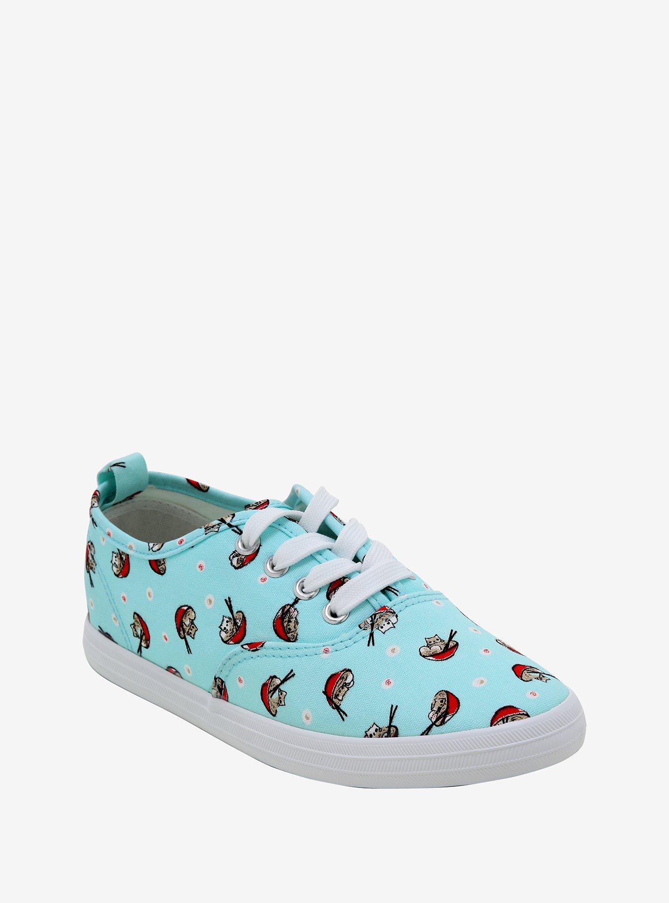 Ramen Cats Lace-Up Sneakers, MULTI, hi-res