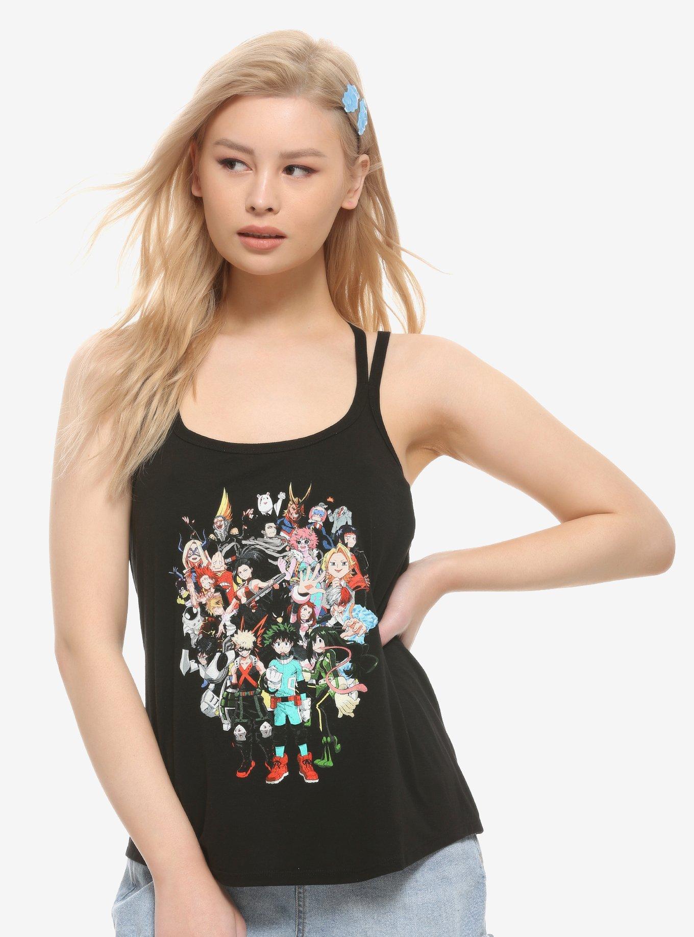 My Hero Academia Group Girls Strappy Tank Top, MULTI, hi-res