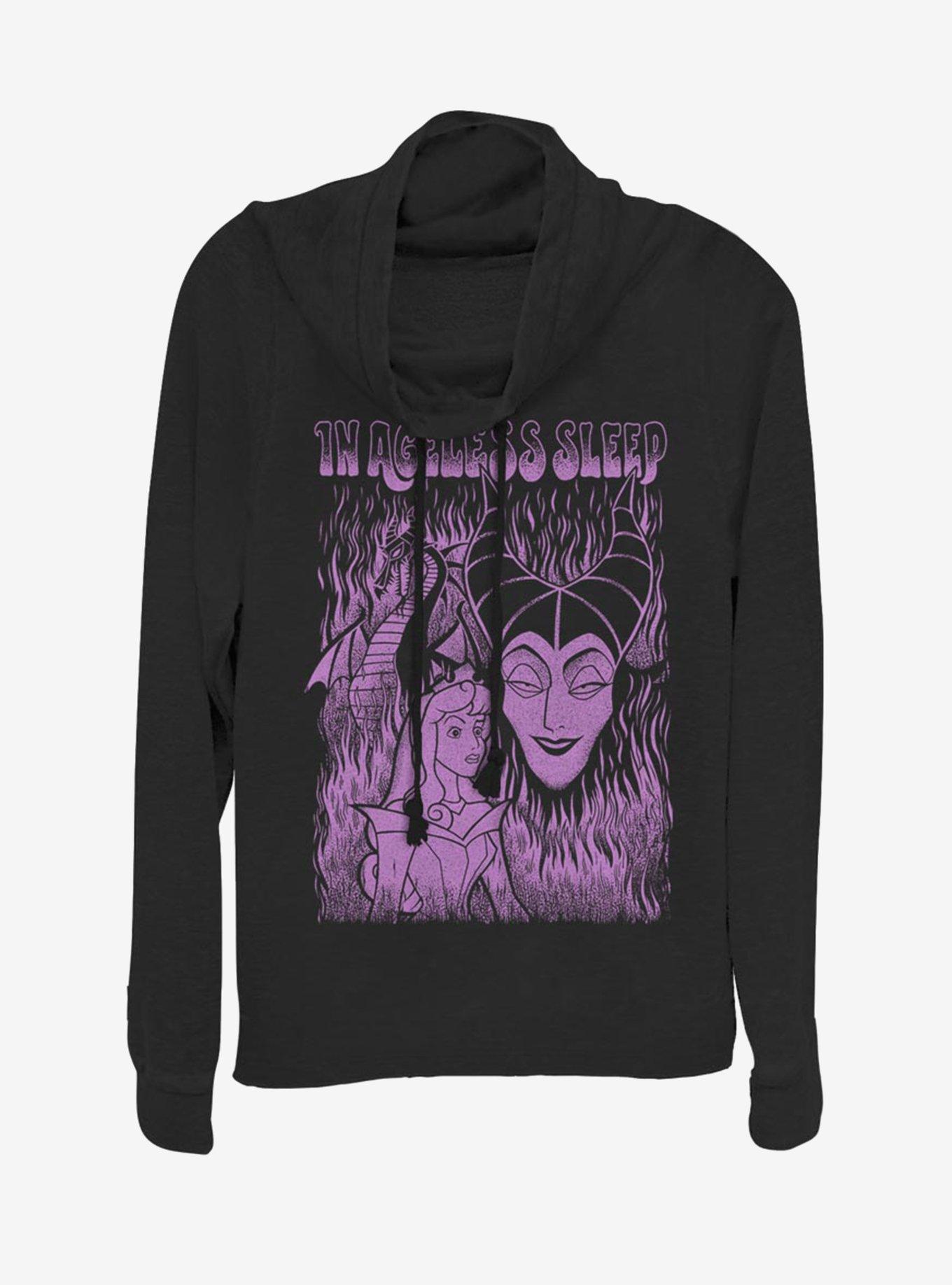 Disney Villains Maleficent Ageless Sleep Cowl Neck Long-Sleeve Girls Top, , hi-res