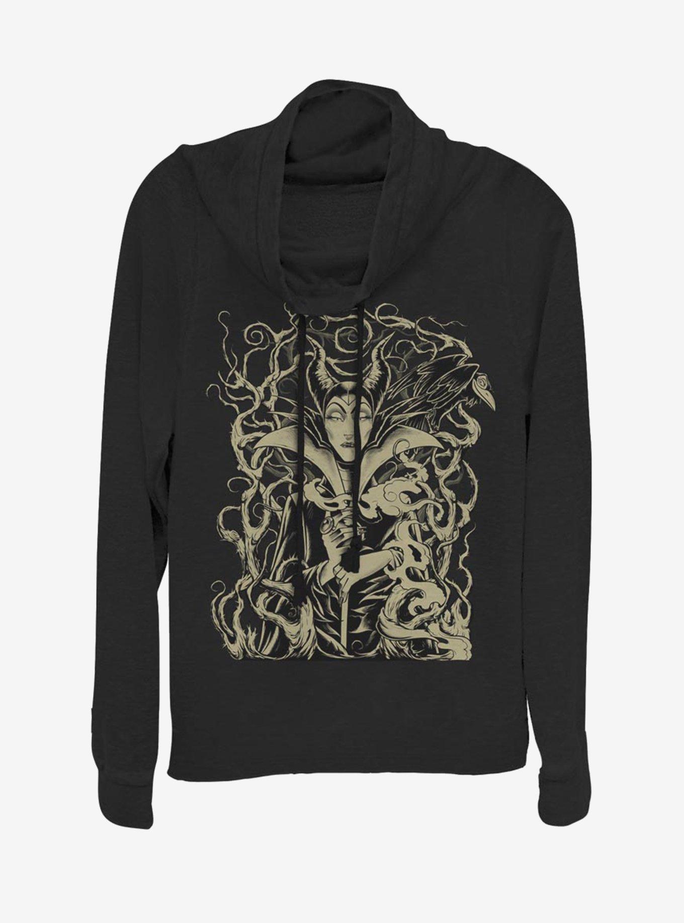 Disney Villains Maleficent Curse of Maleficent Cowl Neck Long-Sleeve Girls Top, , hi-res