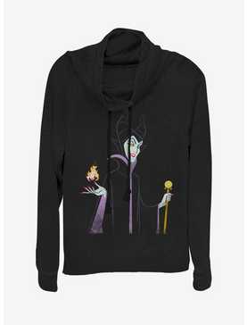 Disney Villains Maleficent Minimal Maleficent Cowl Neck Long-Sleeve Girls Top, , hi-res