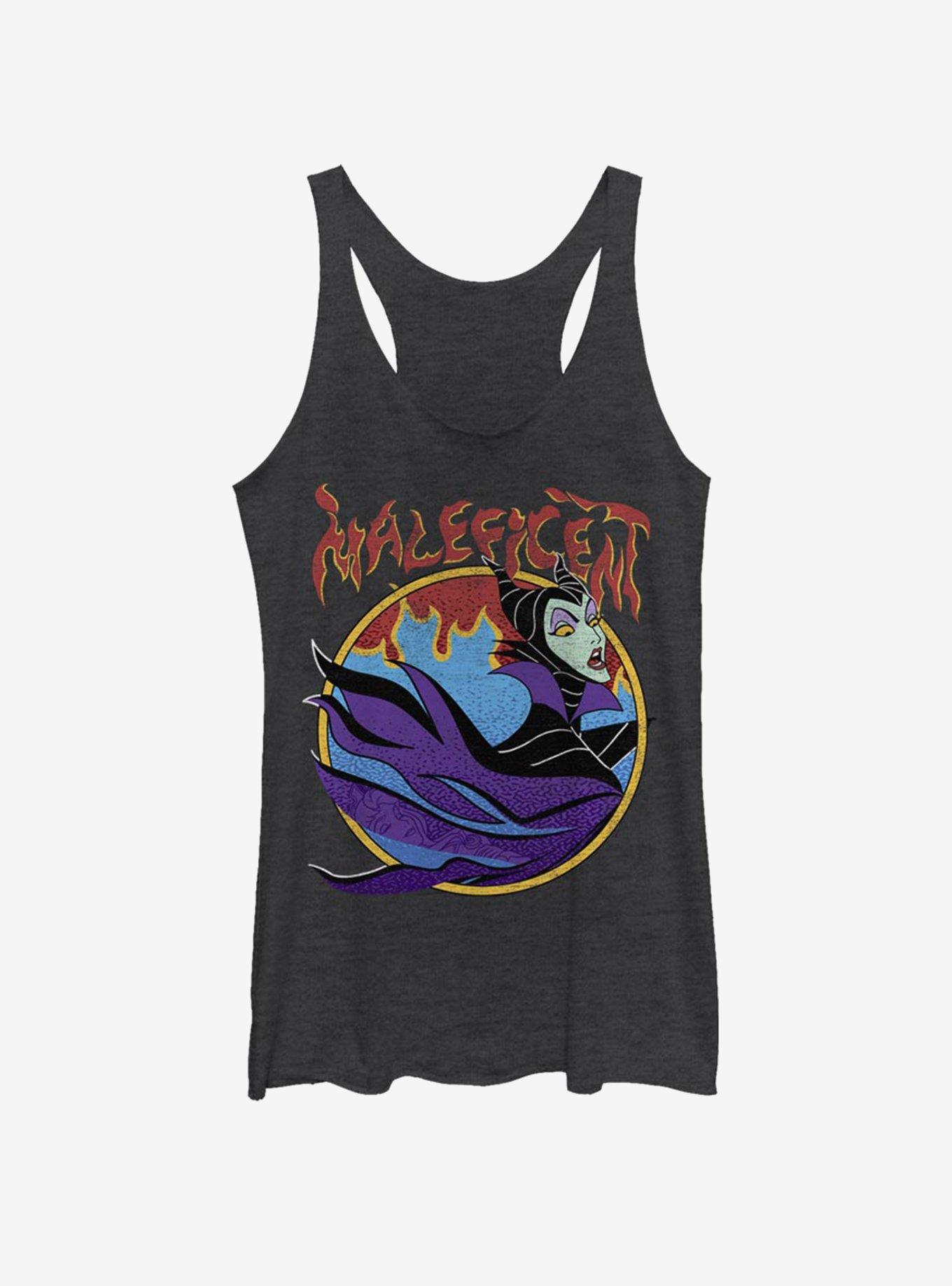 Disney Villains Maleficent Flame Born Girls Tank, BLK HTR, hi-res