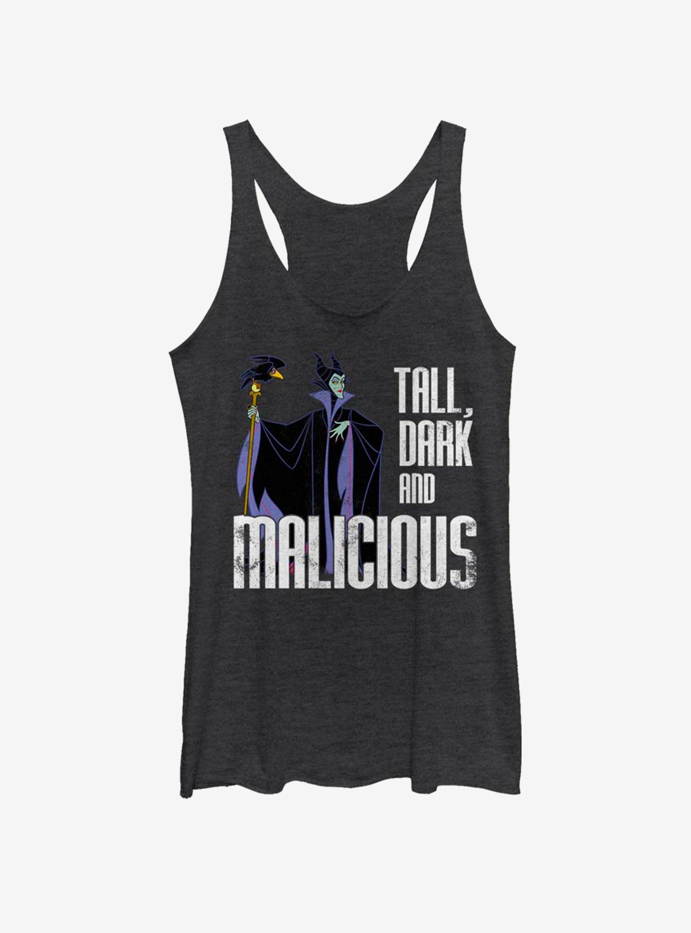 Disney Villains Maleficent Tall N' Dark Girls Tank, BLK HTR, hi-res