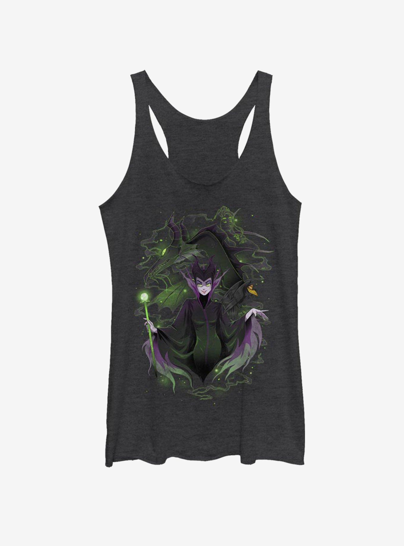 Disney Villains Maleficent Maleficent Manga Girls Tank, BLK HTR, hi-res