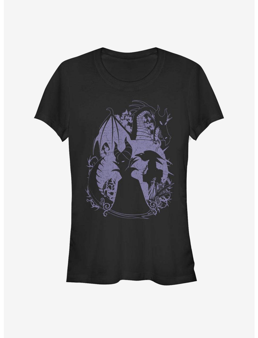 Disney Villains Maleficent Bone Heart Girls T-Shirt, BLACK, hi-res