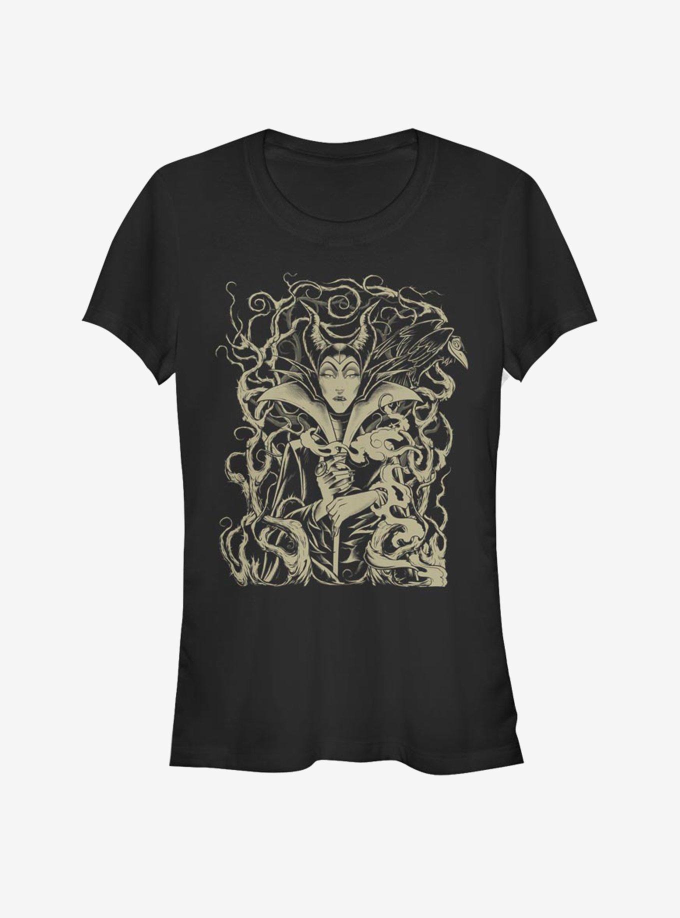 Disney Villains Maleficent Curse Of Maleficent Girls T-Shirt - BLACK ...