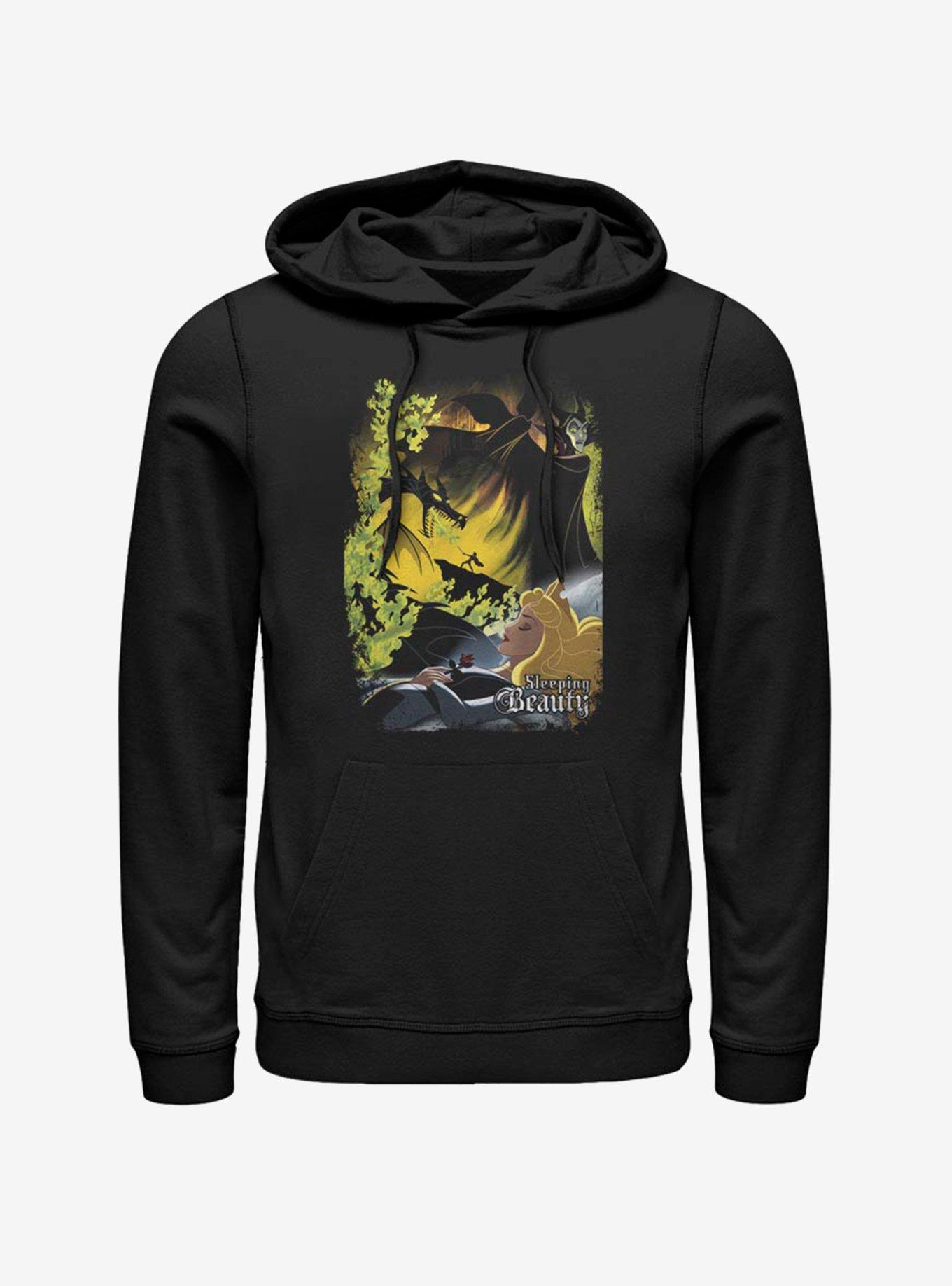 Disney Villains Maleficent Sleeping Poster Hoodie, BLACK, hi-res