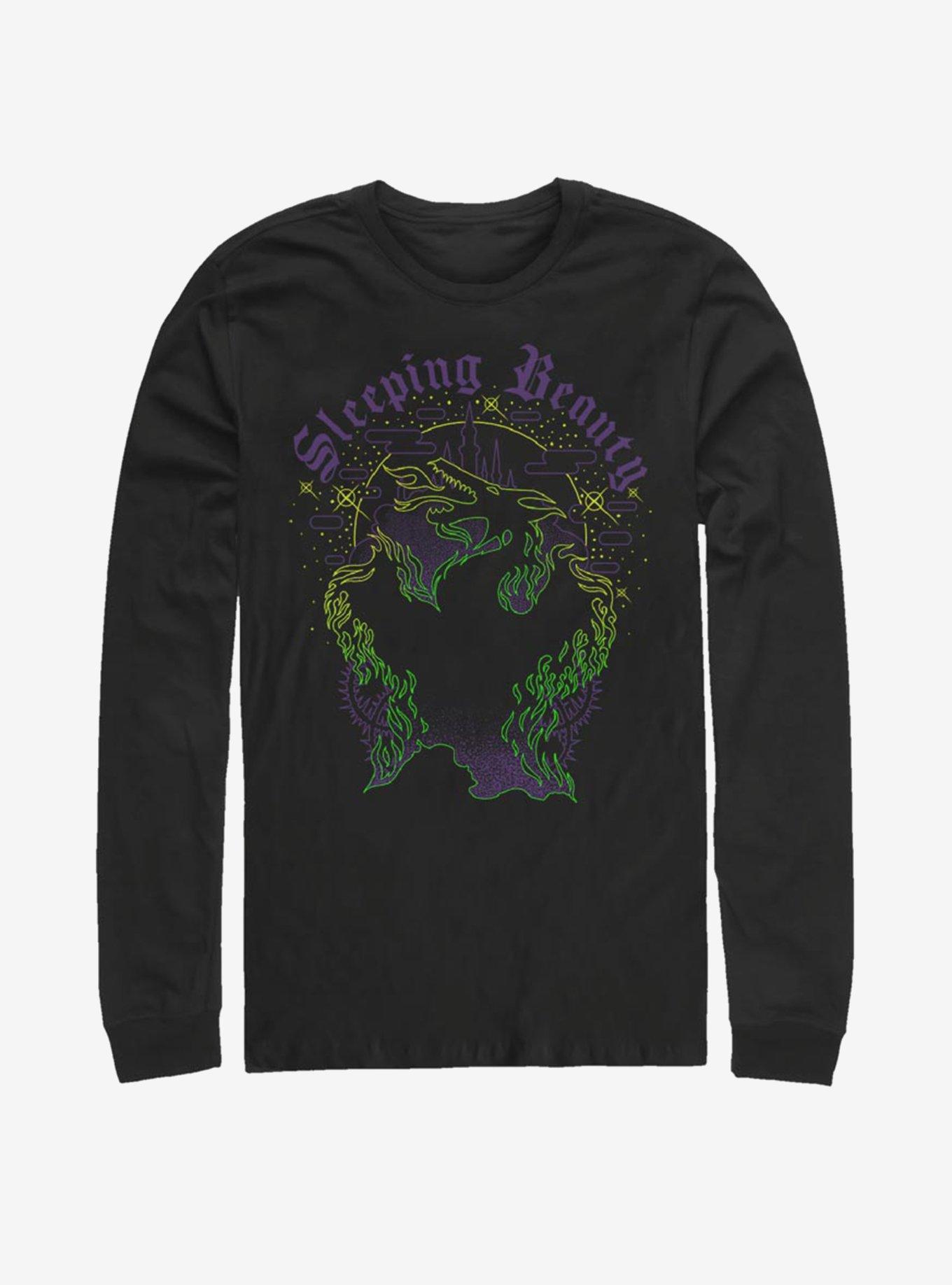 Disney Villains Maleficent Aurora's Dream Long-Sleeve T-Shirt, BLACK, hi-res