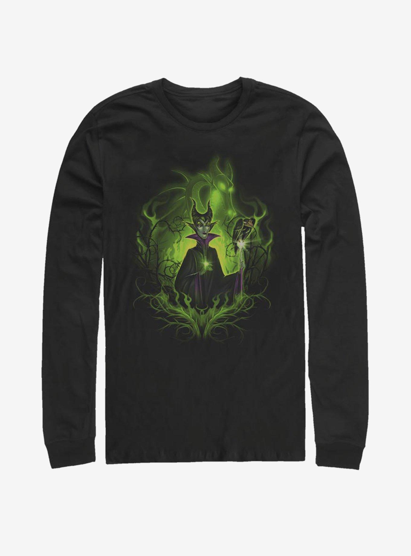 Disney Villains Maleficent Dark Fairy Long-Sleeve T-Shirt, BLACK, hi-res