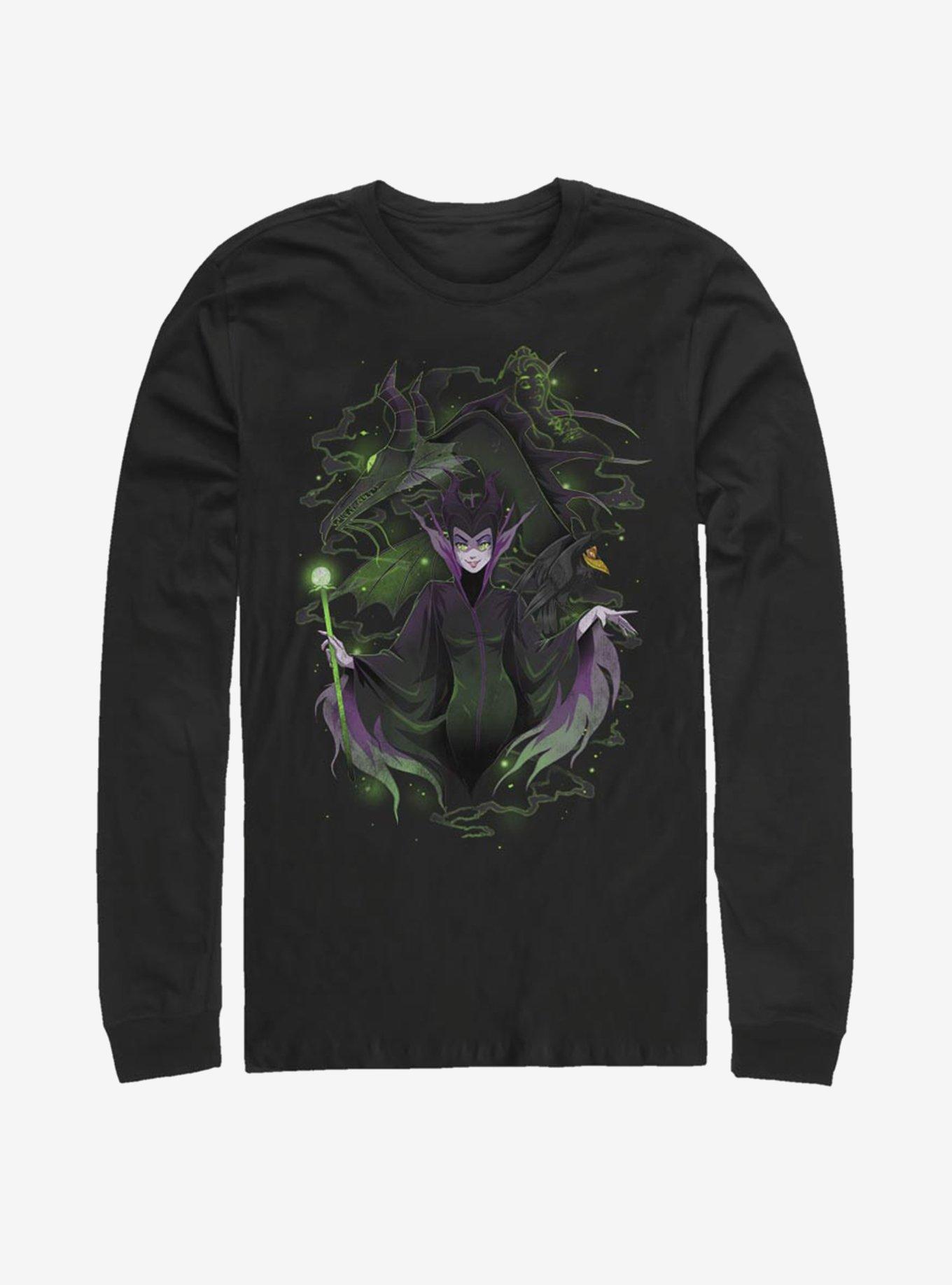 Disney Villains Maleficent Manga Long-Sleeve T-Shirt, BLACK, hi-res