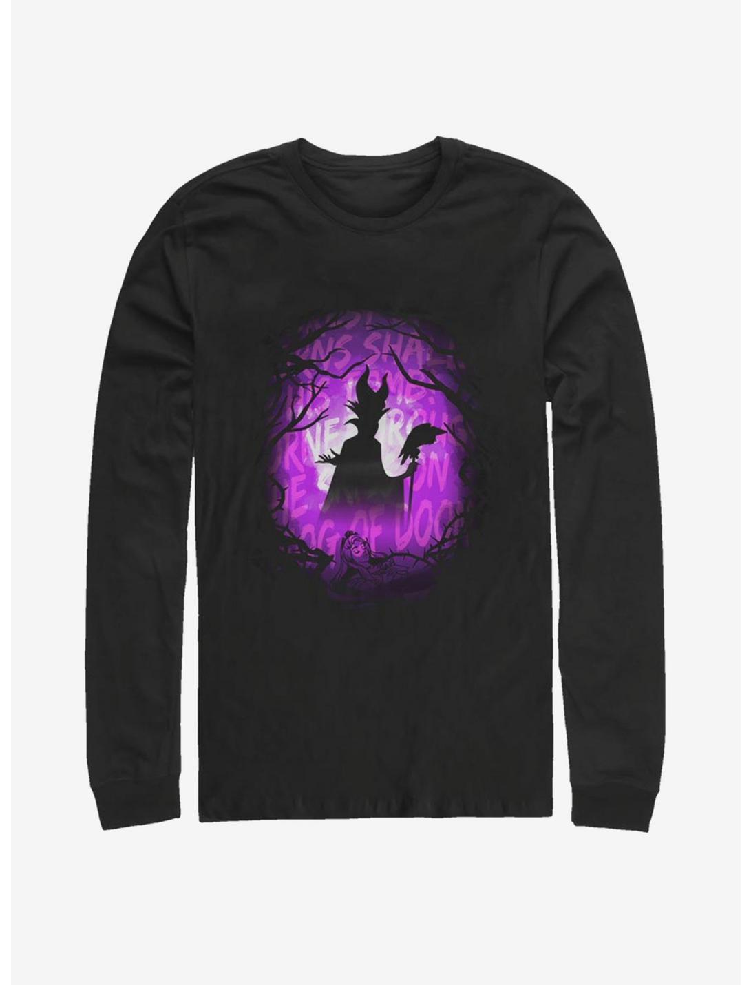 Disney Villains Maleficent Looming Doom Long-Sleeve T-Shirt, BLACK, hi-res