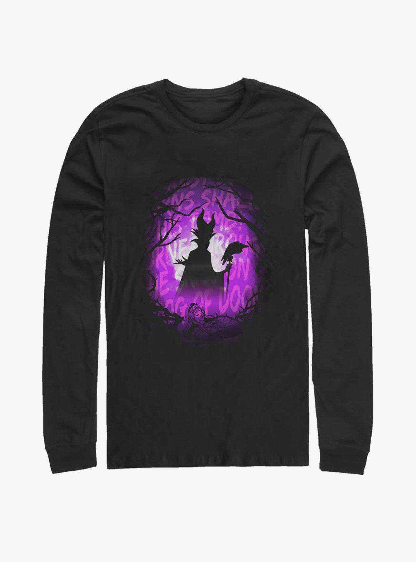 Disney Villains Maleficent Looming Doom Long-Sleeve T-Shirt, BLACK, hi-res