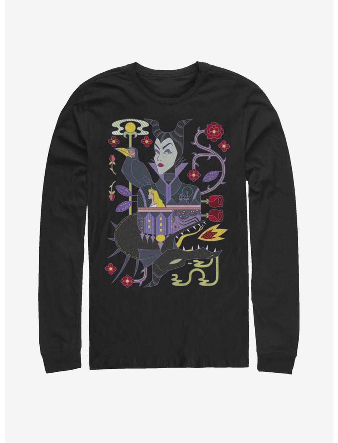 Disney Villains Maleficent Dual Maleficent Long-Sleeve T-Shirt, BLACK, hi-res