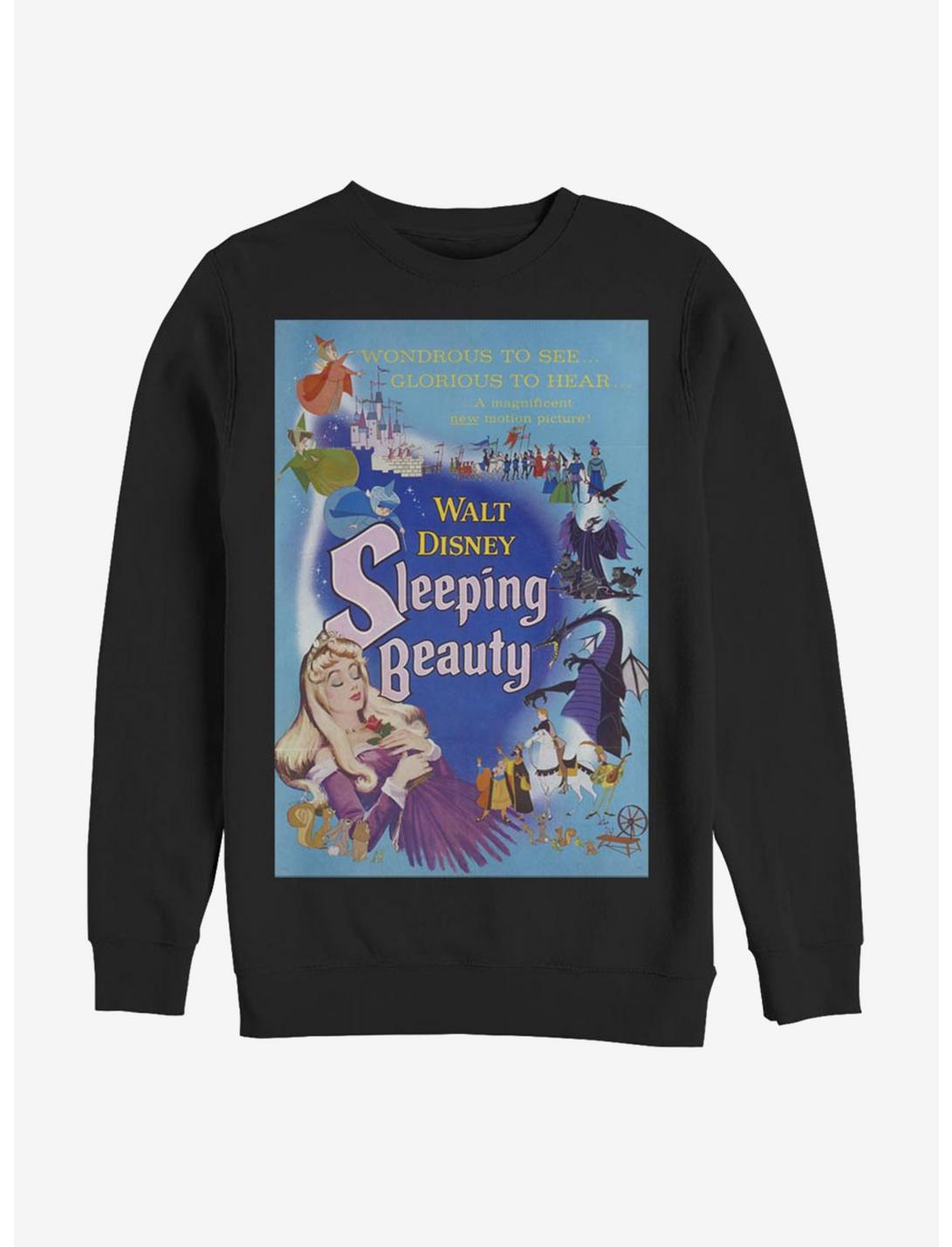 Disney Villains Maleficent Blue Sleeping Beauty Poster Sweatshirt, BLACK, hi-res