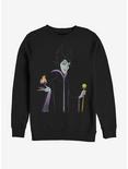 Disney Villains Maleficent Minimal Maleficent Sweatshirt, BLACK, hi-res