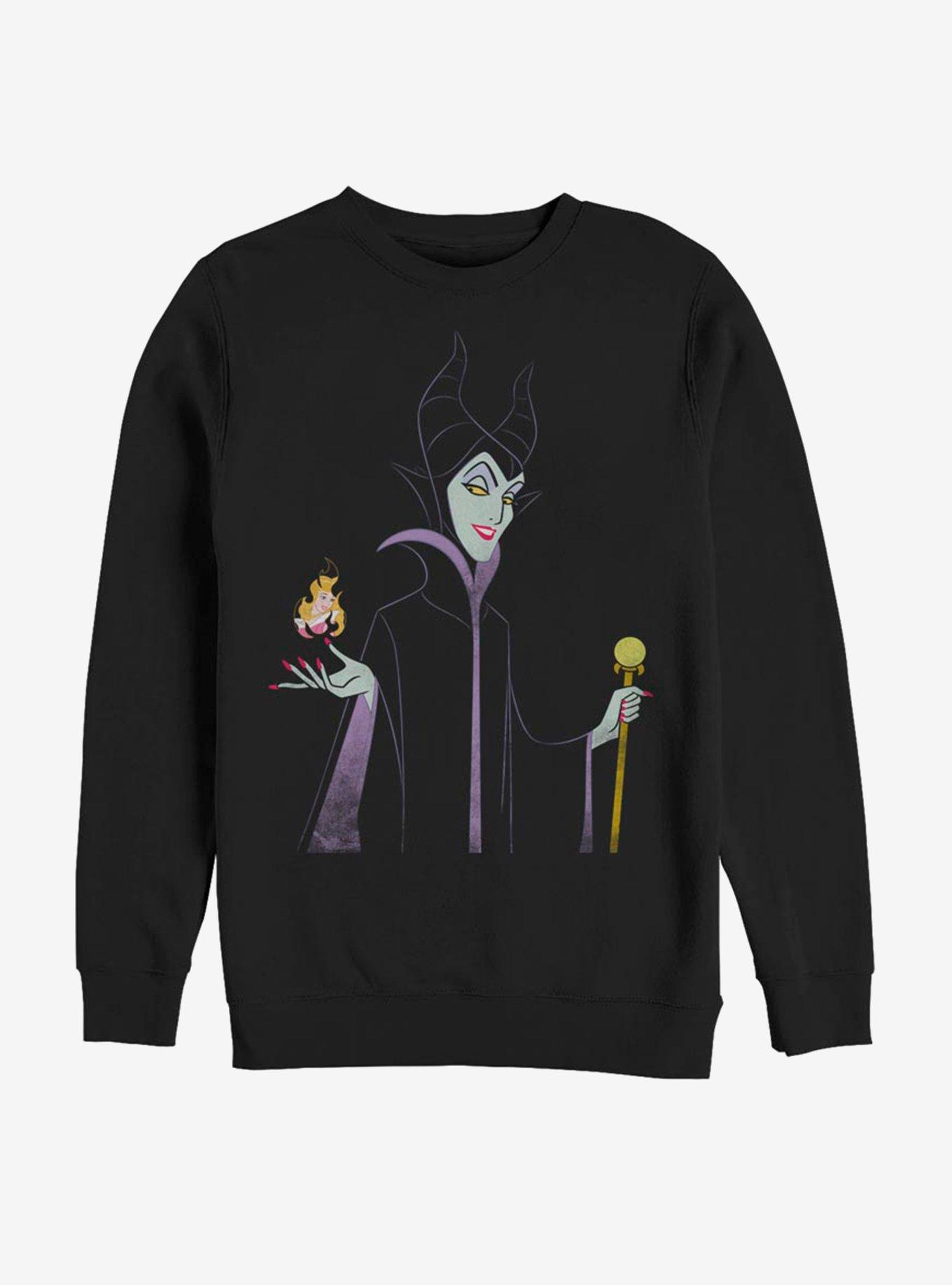 Disney Villains Maleficent Minimal Maleficent Sweatshirt, BLACK, hi-res