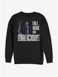Disney Villains Maleficent Tall N' Dark Sweatshirt, BLACK, hi-res