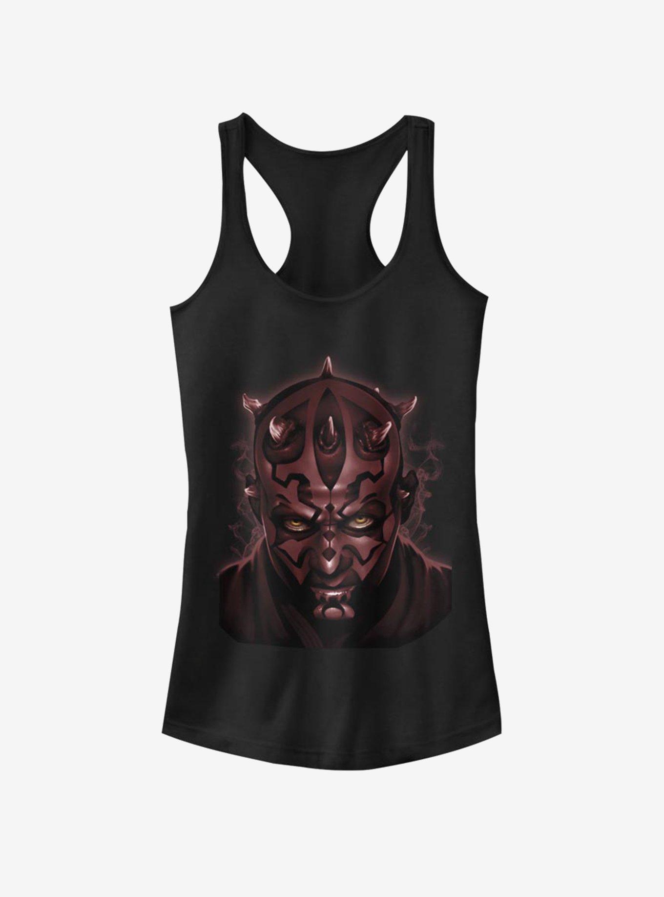 Star Wars Darth Maul Art Girls Tank Top, BLACK, hi-res