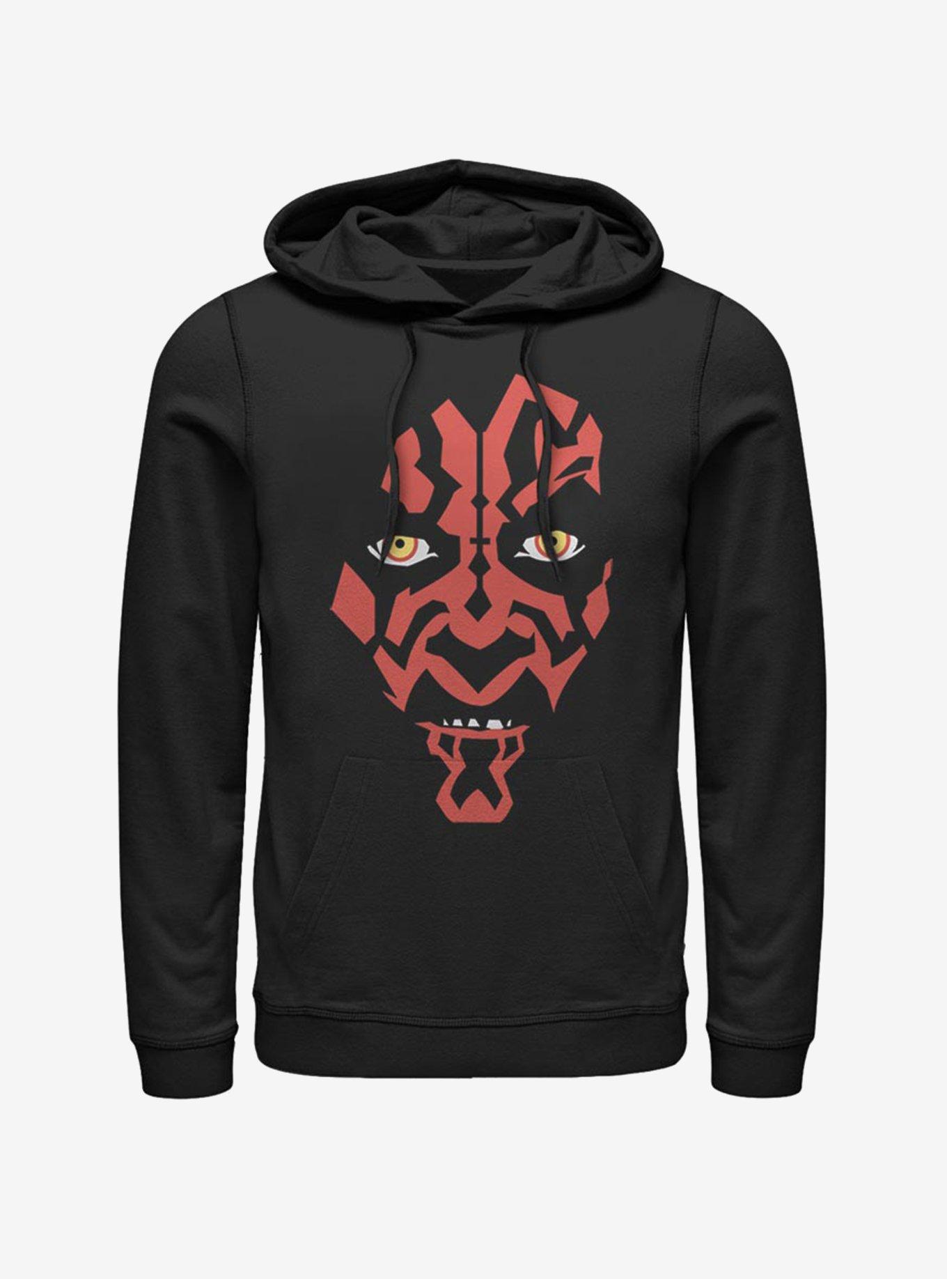 Star Wars Darth Maul Face Hoodie, BLACK, hi-res