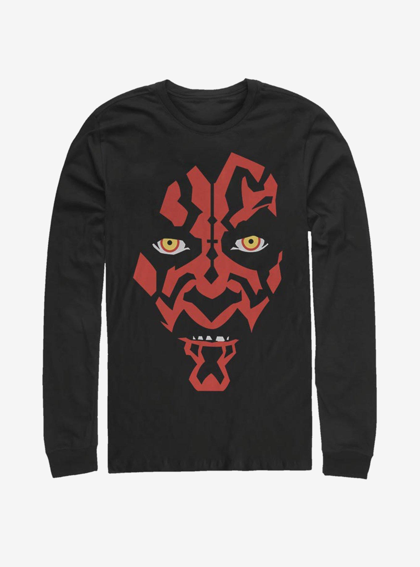 Star Wars Darth Maul Face Long-Sleeve T-Shirt, , hi-res