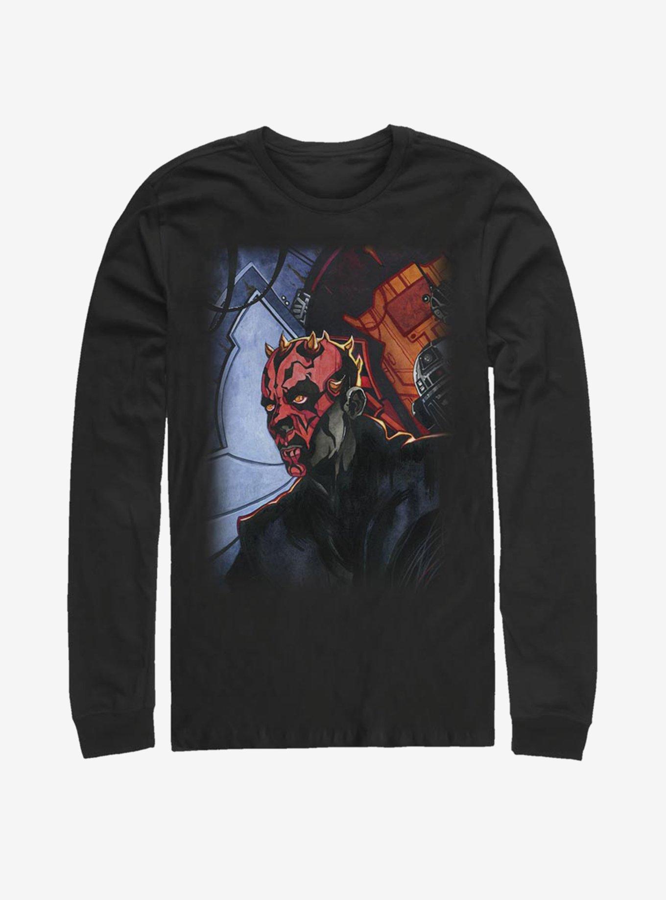 Star Wars Darth Maul Returns Long-Sleeve T-Shirt, BLACK, hi-res