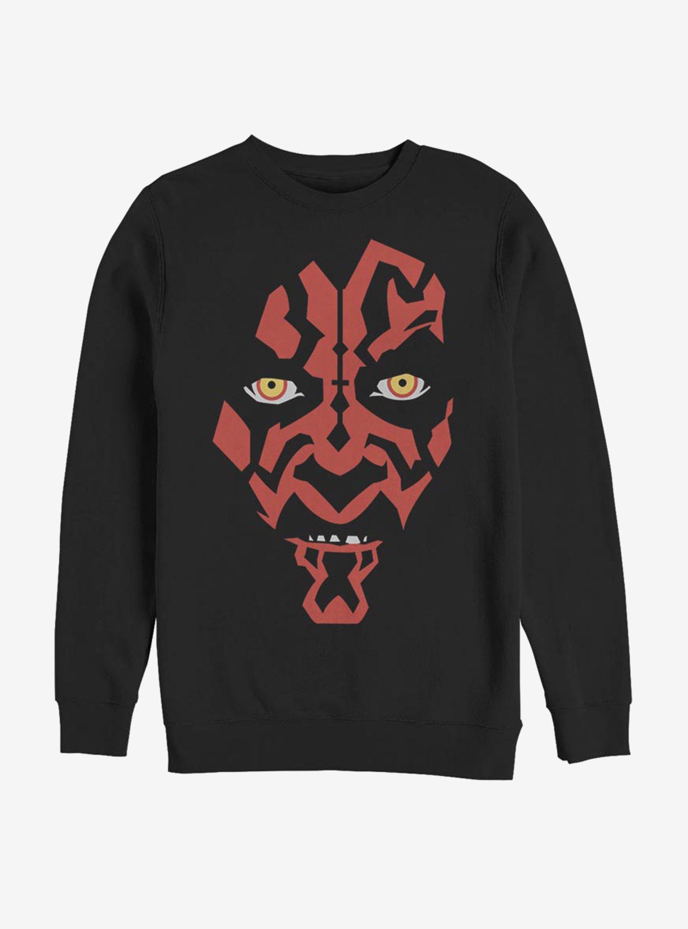 Star Wars Darth Maul Face Sweatshirt, BLACK, hi-res