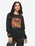 Ozzy Osbourne Bat Logo Girls Long-Sleeve T-Shirt, BLACK, hi-res