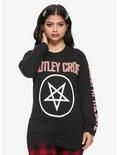 Motley Crue Shout At The Devil Pentagram Girls Long-Sleeve T-Shirt, BLACK, hi-res