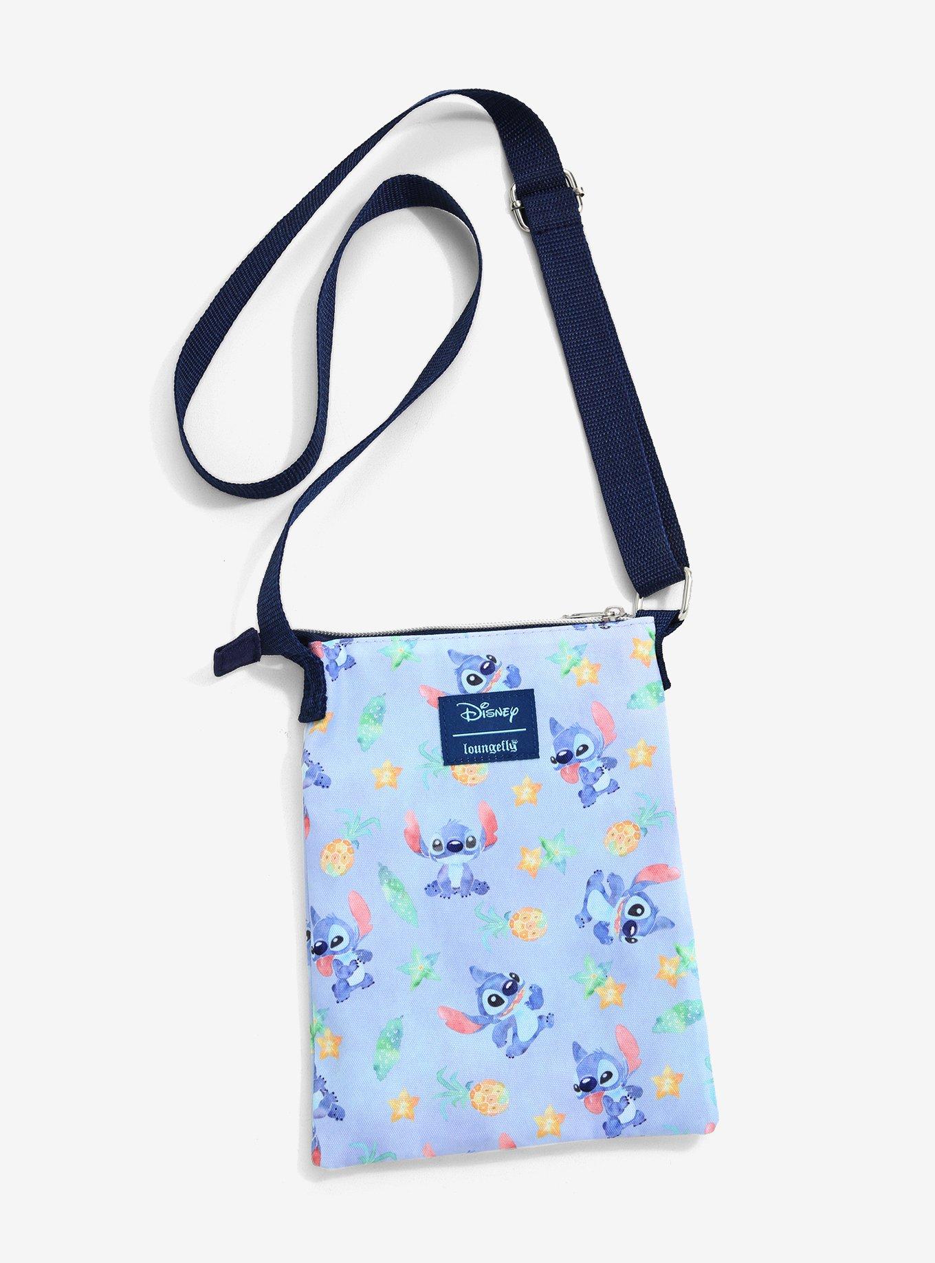 Loungefly Disney Lilo & Stitch Watercolor Stitch Passport Crossbody Bag, , hi-res