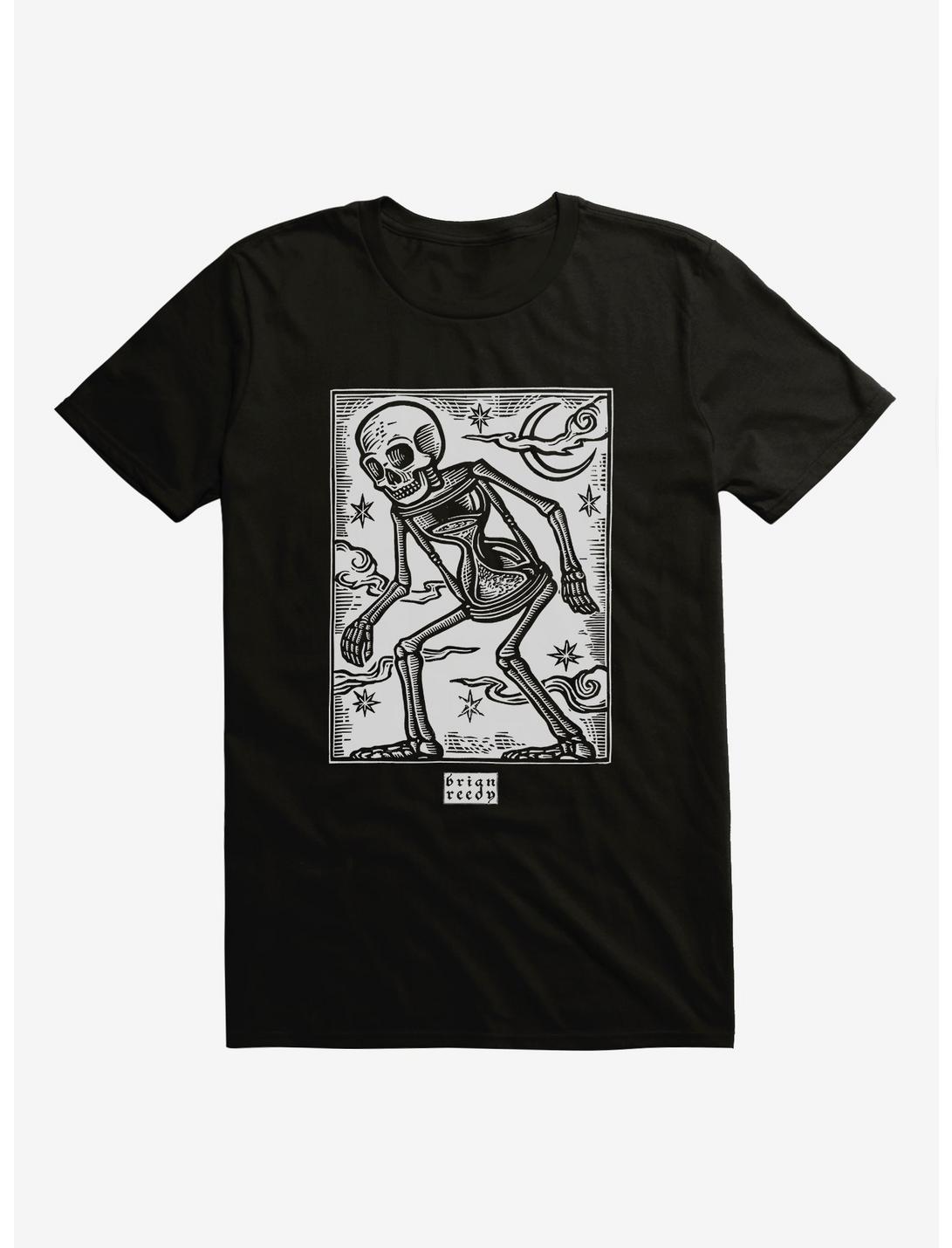 BL Creators: Brian Reedy Skeleton Hourglass T-Shirt, BLACK, hi-res