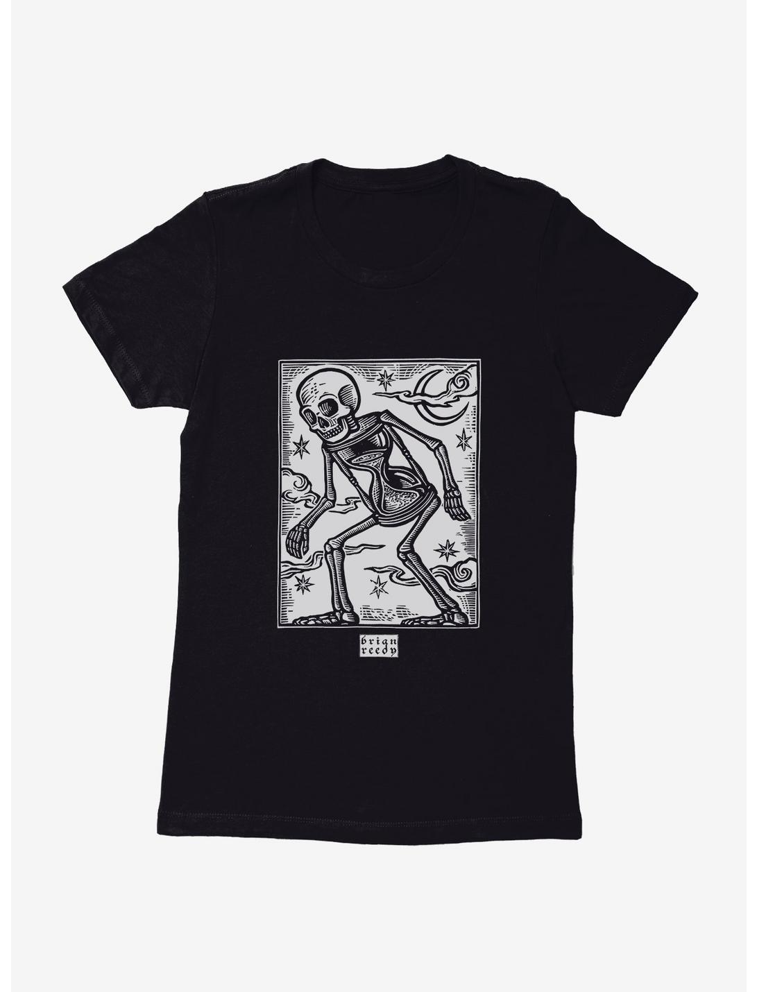 BL Creators: Brian Reedy Skeleton Hourglass Womens T-Shirt, BLACK, hi-res